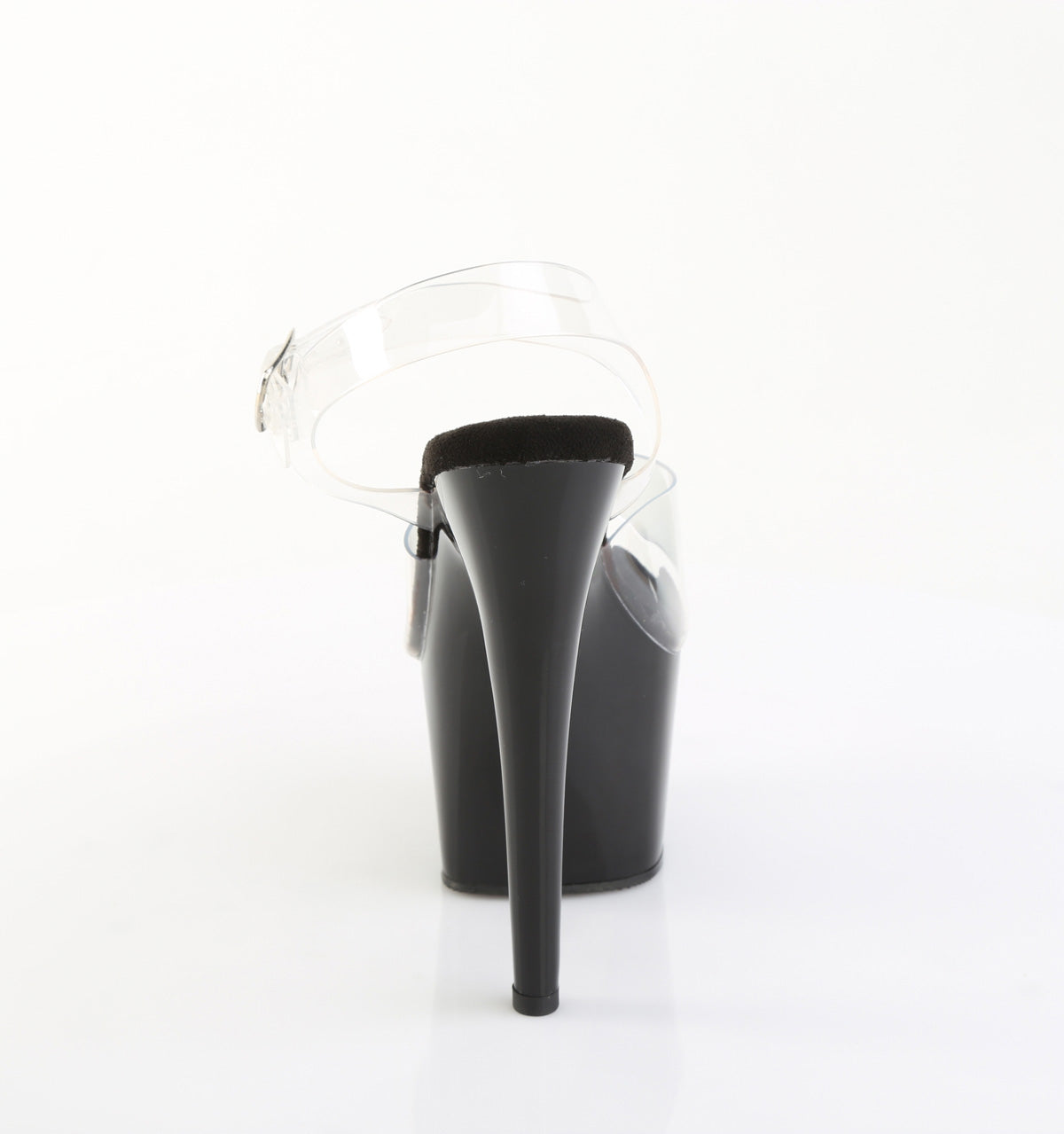 Pleaser Women's Platform Shoes ADORE-708PREM Clr TPU/Blk
