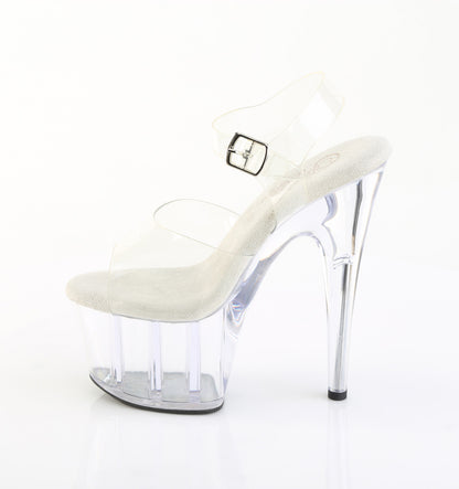 Pleaser Women's Platform Shoes ADORE-708PREM Clr TPU/Clr