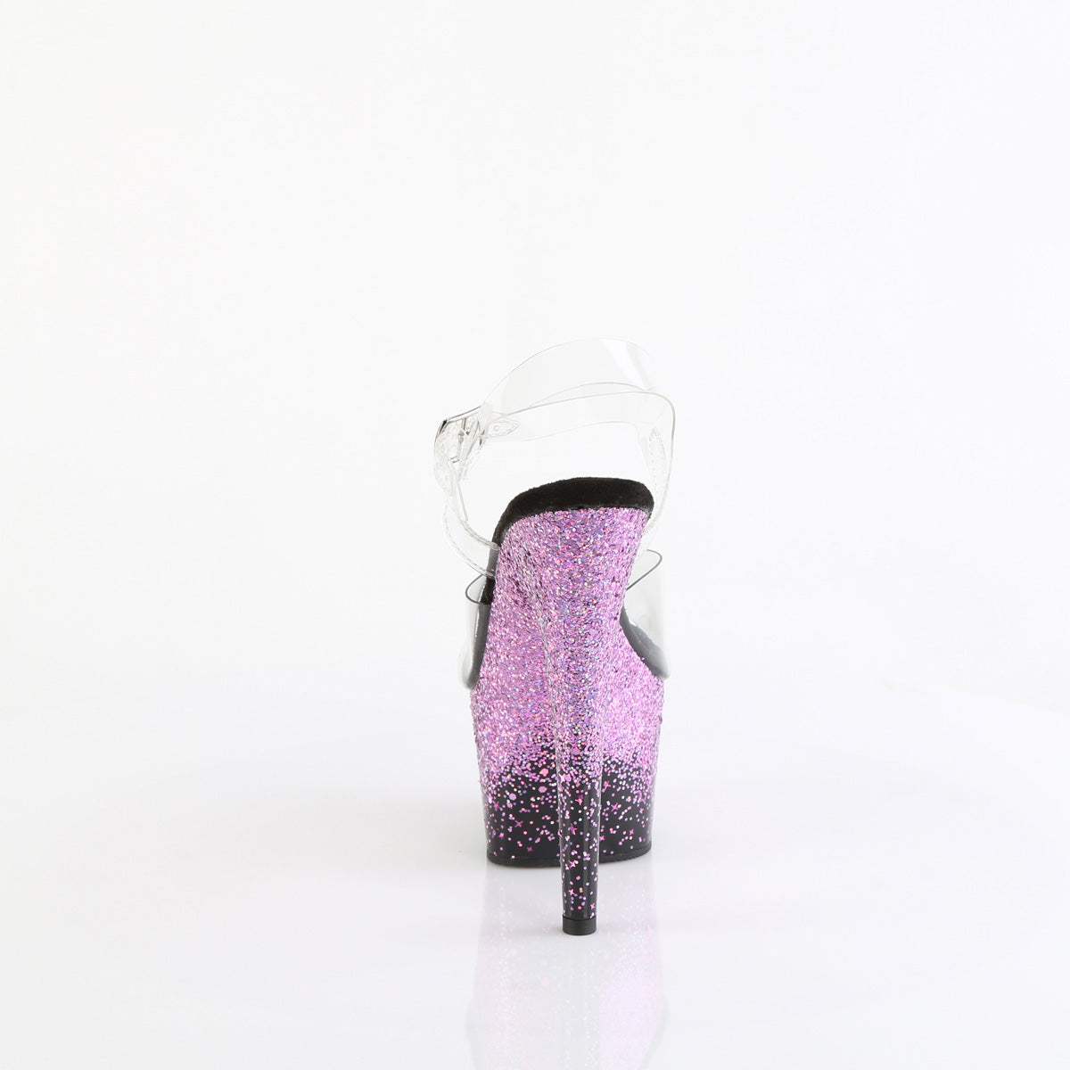 Pleaser   ADORE-708SS CLR/BLK-Purpur Multi Glitter