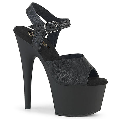 Pleaser Women's Platform Shoes ADORE-708UL Blk Faux Leather/Blk Matte