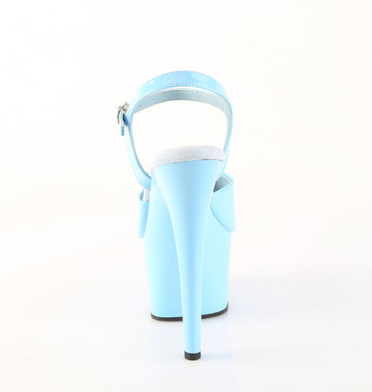 Pleaser Women's Platform Shoes ADORE-709 B. Blue Pat/B. Blue