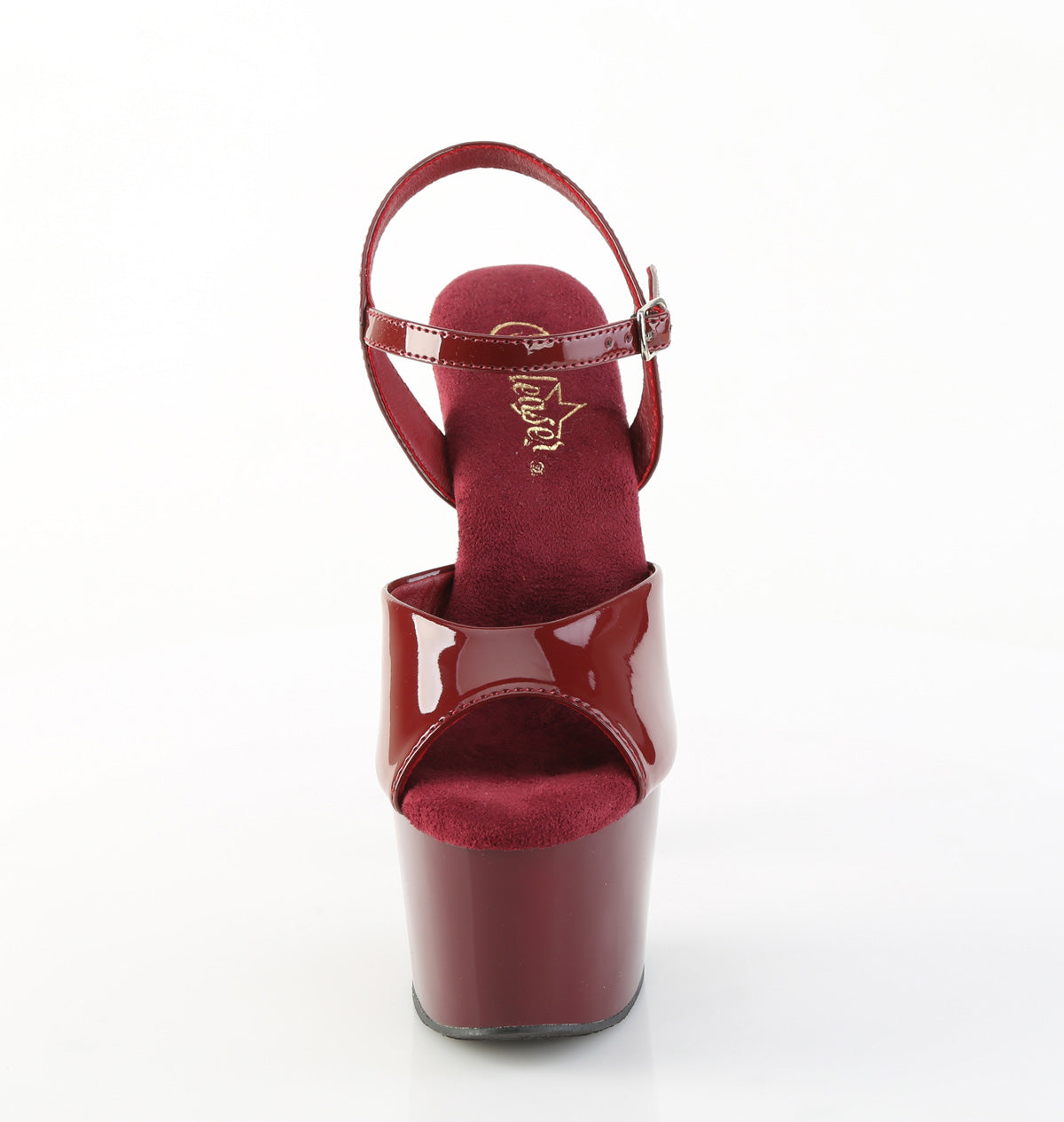 Pleaser Women's Platform Shoes ADORE-709 Burgundy Pat/Burgundy