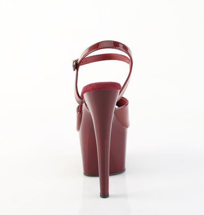 Pleaser Women's Platform Shoes ADORE-709 Burgundy Pat/Burgundy