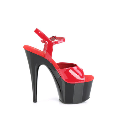 Pleaser  Sandalen ADORE-709 Red Pat / BLK