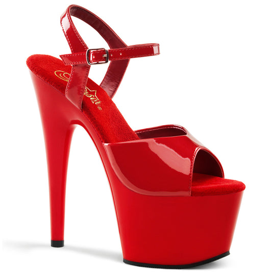 Pleaser Womens Sandals ADORE-709 Red/Red