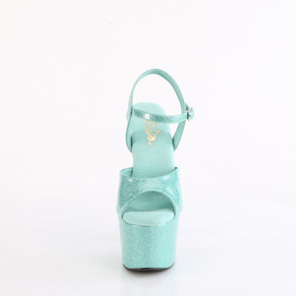 Pleaser   ADORE-709GP Aqua Glitter Pat/M.