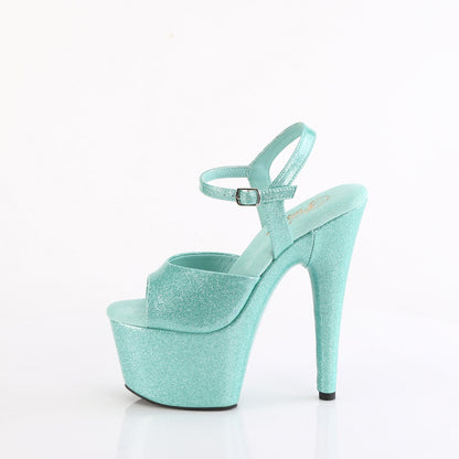 Pleaser   ADORE-709GP Aqua Glitter Pat/M.