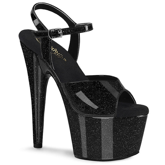 Pleaser   ADORE-709GP BLK Glitter Pat/M.