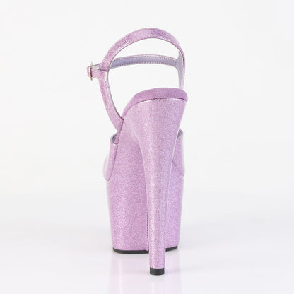 Pleaser Women's Platform Shoes ADORE-709GP Lilac Glitter Pat/M