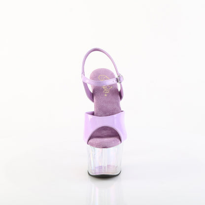 Pleaser Women's Platform Shoes ADORE-709HT Lavender Holo/Holo Tinted
