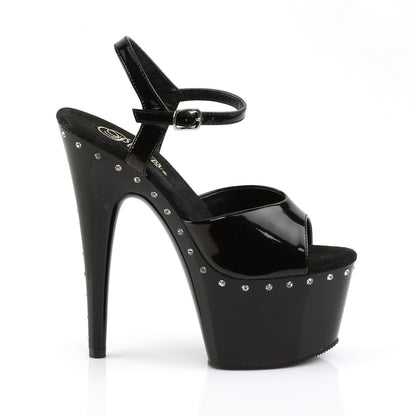 Pleaser Damen Sandalen ADORE-709LS BLK / BLK