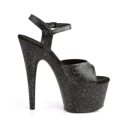 Pleaser Womens Sandals ADORE-709MMG Blk Faux Leather/Blk Matte