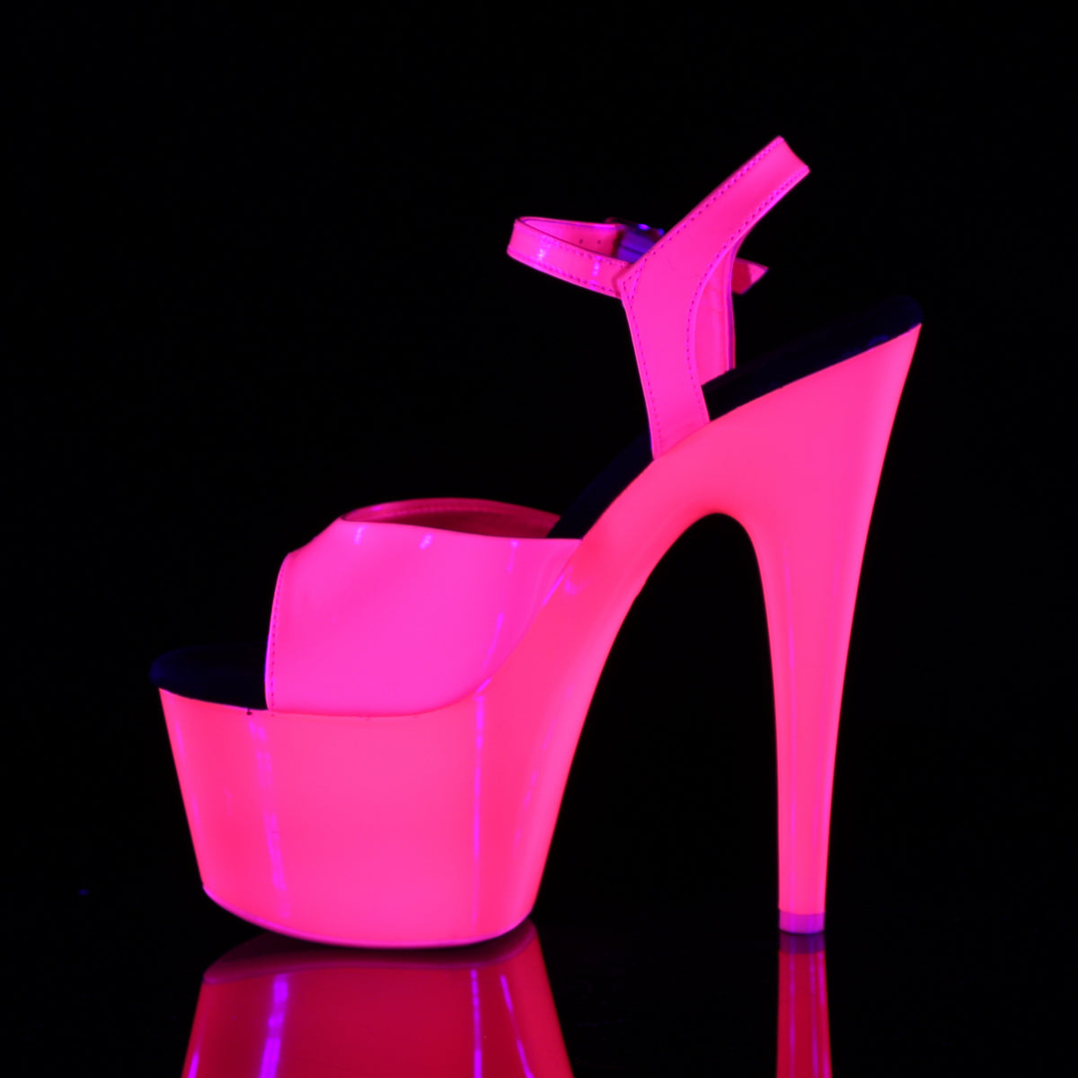 Pleaser Damen Sandalen ADORE-709uv Neon H. Pink Pat / Neon H. Pink