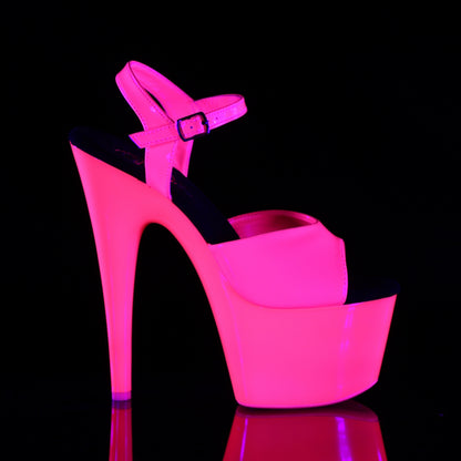 Pleaser Damen Sandalen ADORE-709uv Neon H. Pink Pat / Neon H. Pink