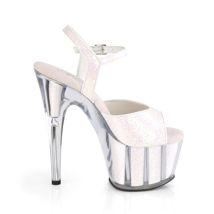 Pleaser Womens Sandals ADORE-710G Opal Glitter/Opal Glitter Inserts
