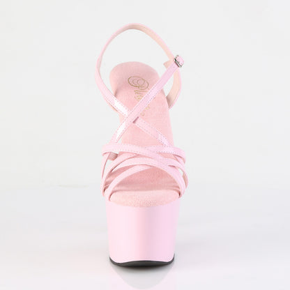 Pleaser Women's Platform Shoes ADORE-713 B. Pink Pat/B. Pink