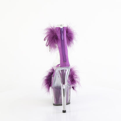 Pleaser Women's Platform Shoes ADORE-724F Clr-Purple Fur/M
