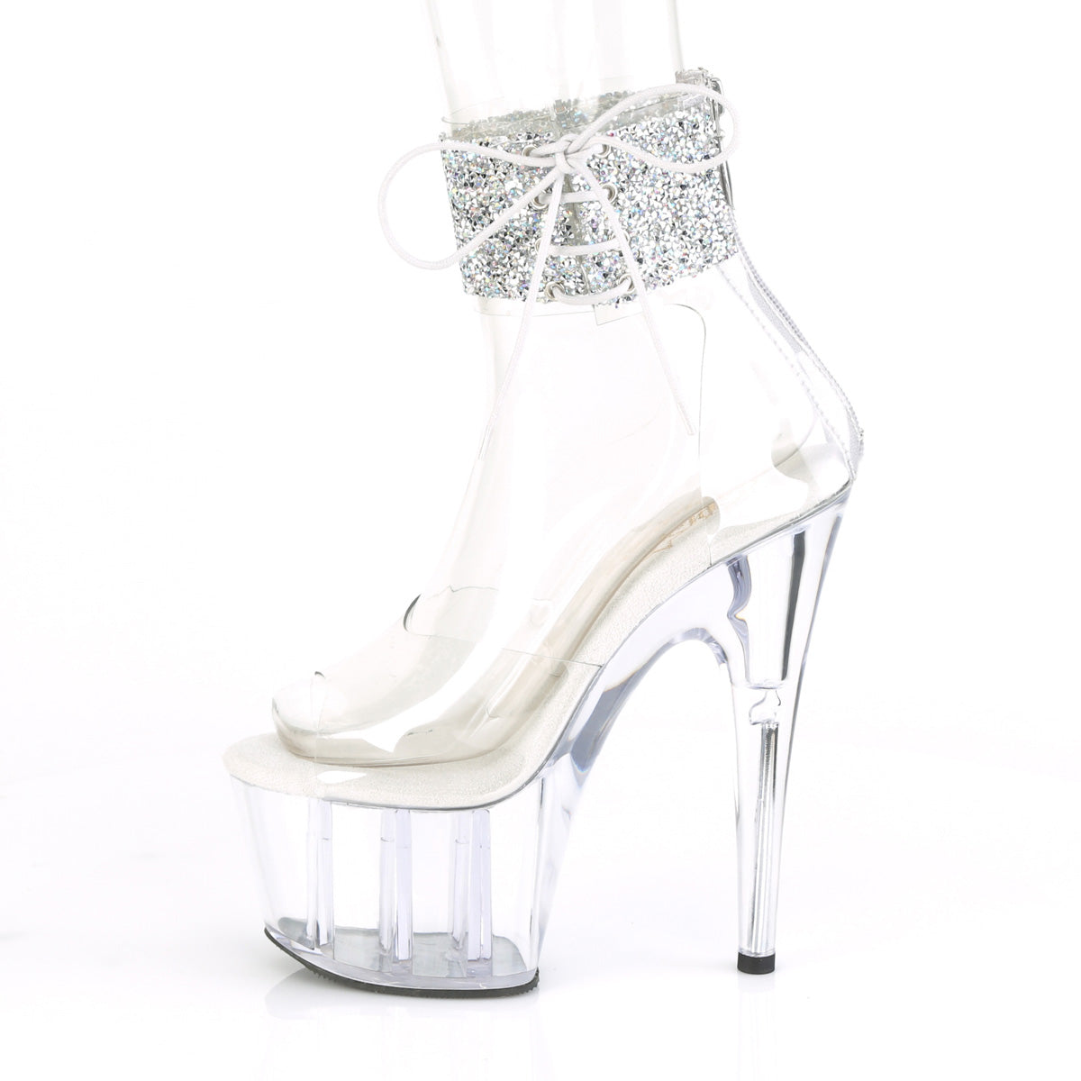 Pleaser Damen Sandalen ADORE-724RS-02 CLR-SLV RS / CLR