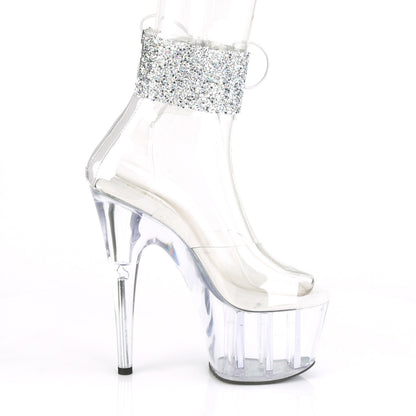 Pleaser Damen Sandalen ADORE-724RS-02 CLR-SLV RS / CLR