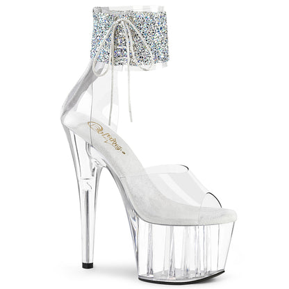 Pleaser Damen Sandalen ADORE-724RS-02 CLR-SLV RS / CLR