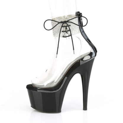 Pleaser Womens Sandals ADORE-724RS Clr/Blk