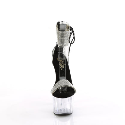 Pleaser   ADORE-727RS CLR-BLK/CLR