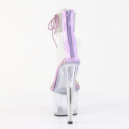 Pleaser Women's Platform Shoes ADORE-727RS Clr-Lavender/Clr