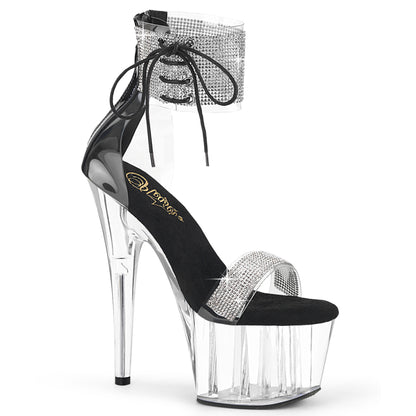 Pleaser   ADORE-727RS CLR-BLK/CLR