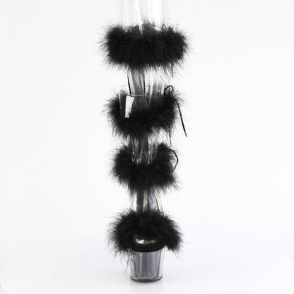 Pleaser   ADORE-728F Clr-Blk Fur/M