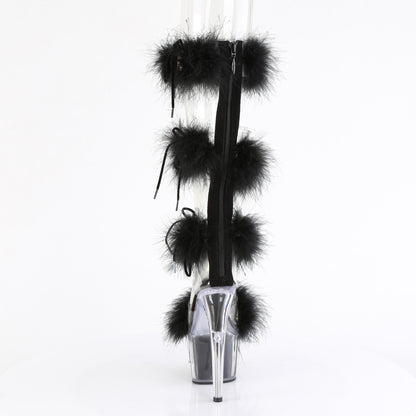 Pleaser   ADORE-728F Clr-Blk Fur/M