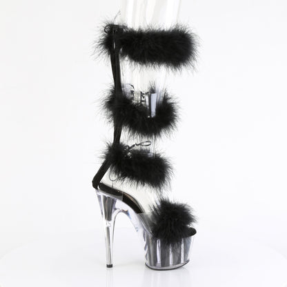 Pleaser   ADORE-728F Clr-Blk Fur/M