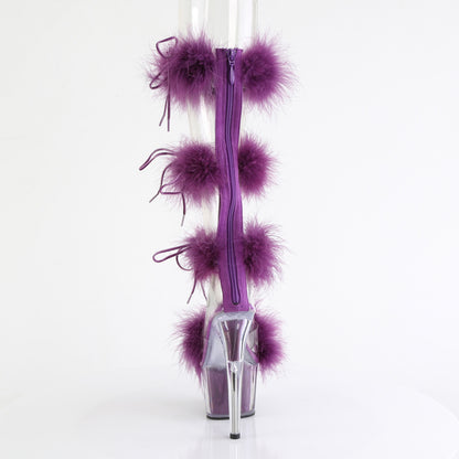 Pleaser   ADORE-728f clr-purpurer Fell/m