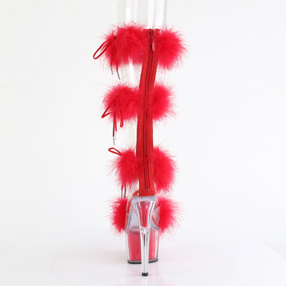 Pleaser   ADORE-728f clr-rotes Fell/m