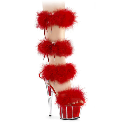 Pleaser   ADORE-728f clr-rotes Fell/m