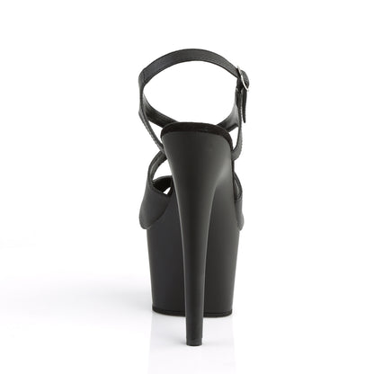Pleaser Damen Sandalen ADORE-730 BLK Faux Leder / BLK Matte