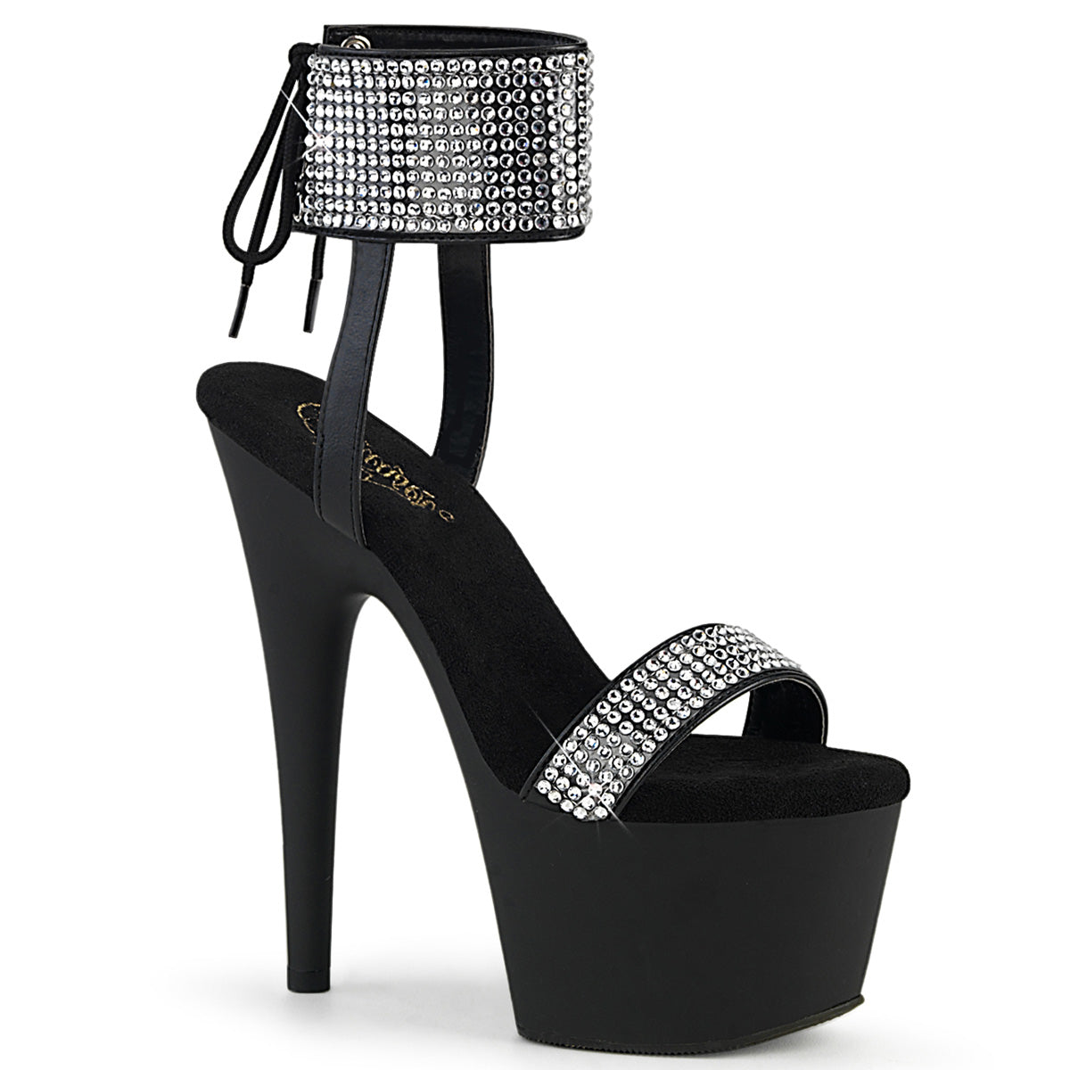 Pleaser   ADORE-770 Blk Faux Leather-RS/Blk Matte