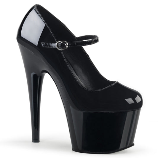 Pleaser Womens Sandals ADORE-787 Blk Pat/Blk