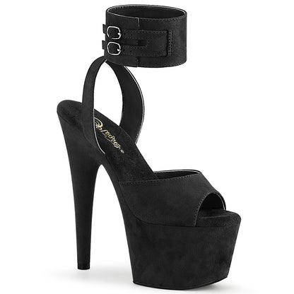 Pleaser Damen Sandalen ADORE-791fs BLK Faux Wildleder / BLK Faux Wildleder