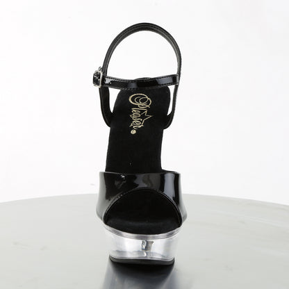 Pleaser Damen Sandalen ALLURE-609 blk pat / clr