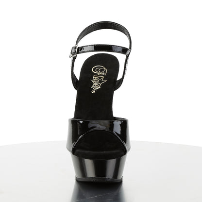 Pleaser Womens Sandals ALLURE-609 Blk Pat/Blk