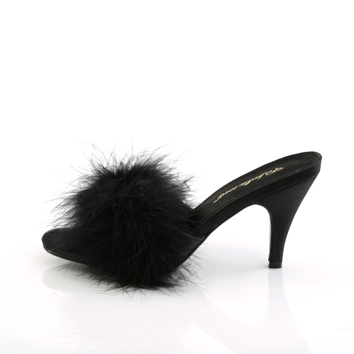 Fabulicious Womens Sandals AMOUR-03 Blk Pu-Fur