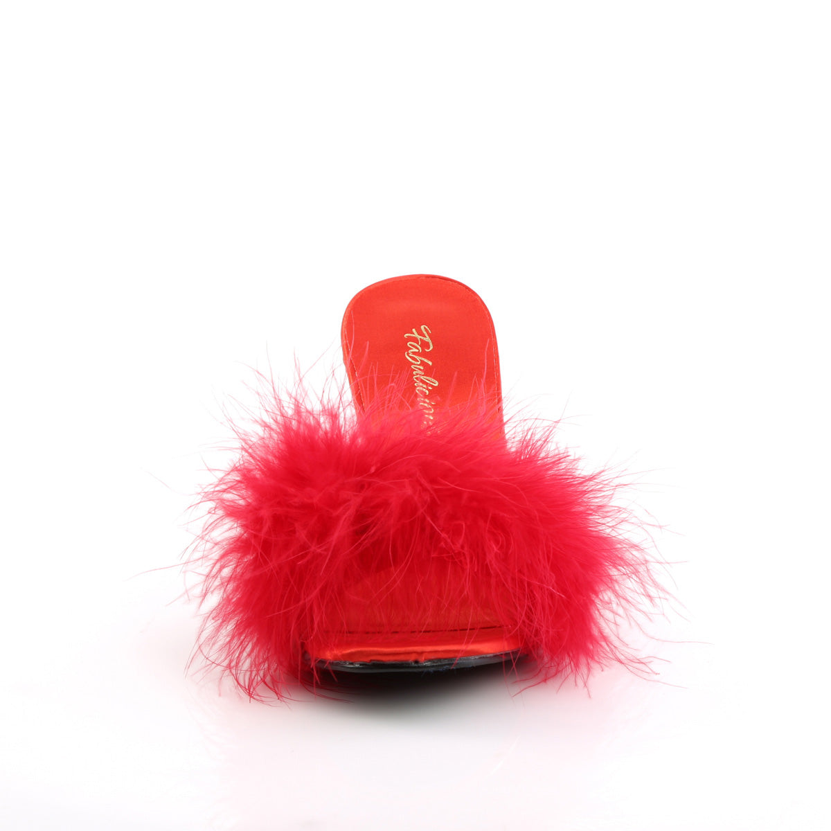 Fabulicious Womens Sandals AMOUR-03 Red Pu-Fur