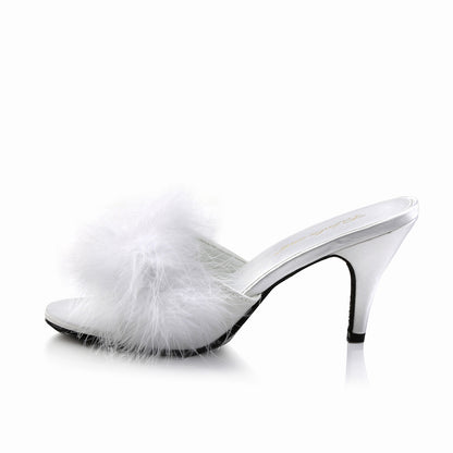 Fabulicious Womens Sandals AMOUR-03 Wht Pu-Fur