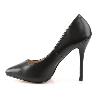 Pleaser Womens Pumps AMUSE-20 Blk Faux Leather