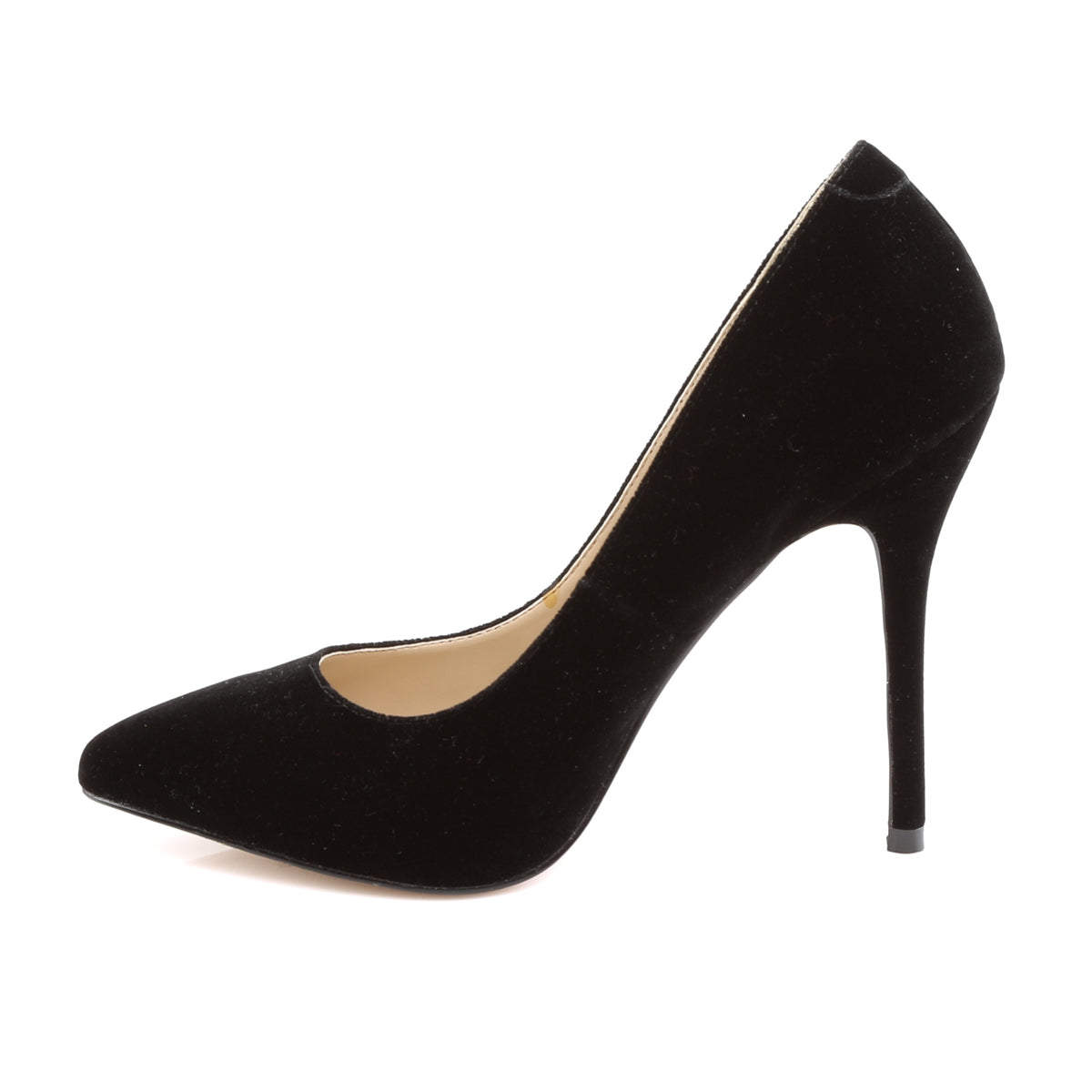 Pleaser Frauenpumpen AMUSE-20 BLK Velvet.