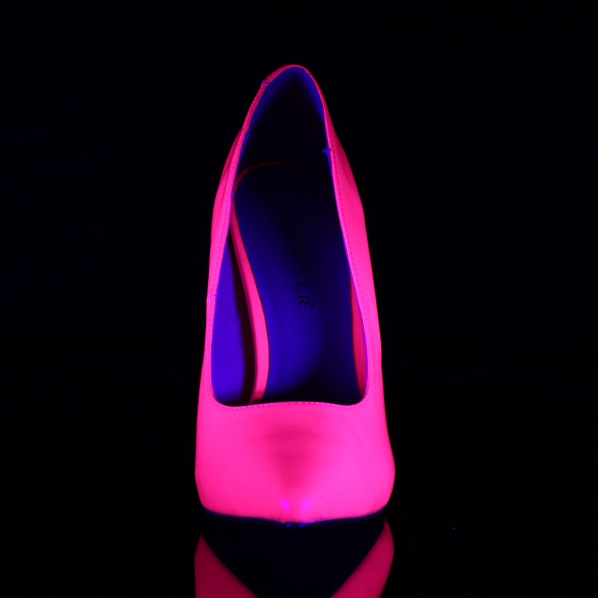 Pleaser Womens Pumps AMUSE-20 Neon Fuchsia Pat