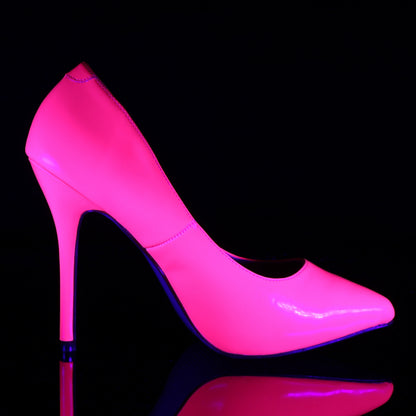 Pleaser Womens Pumps AMUSE-20 Neon Fuchsia Pat