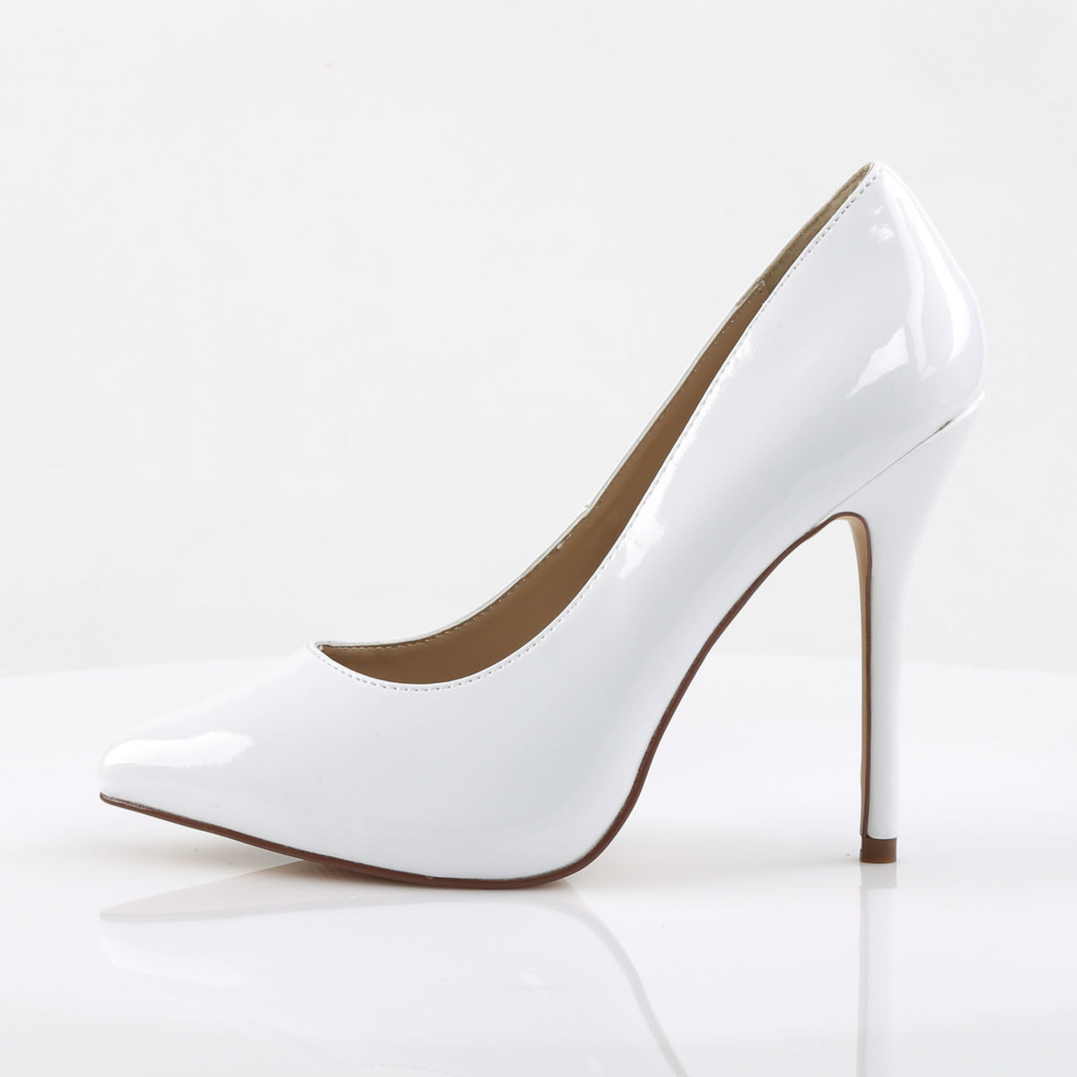 Pleaser Frauenpumpen AMUSE-20 wht Pat.
