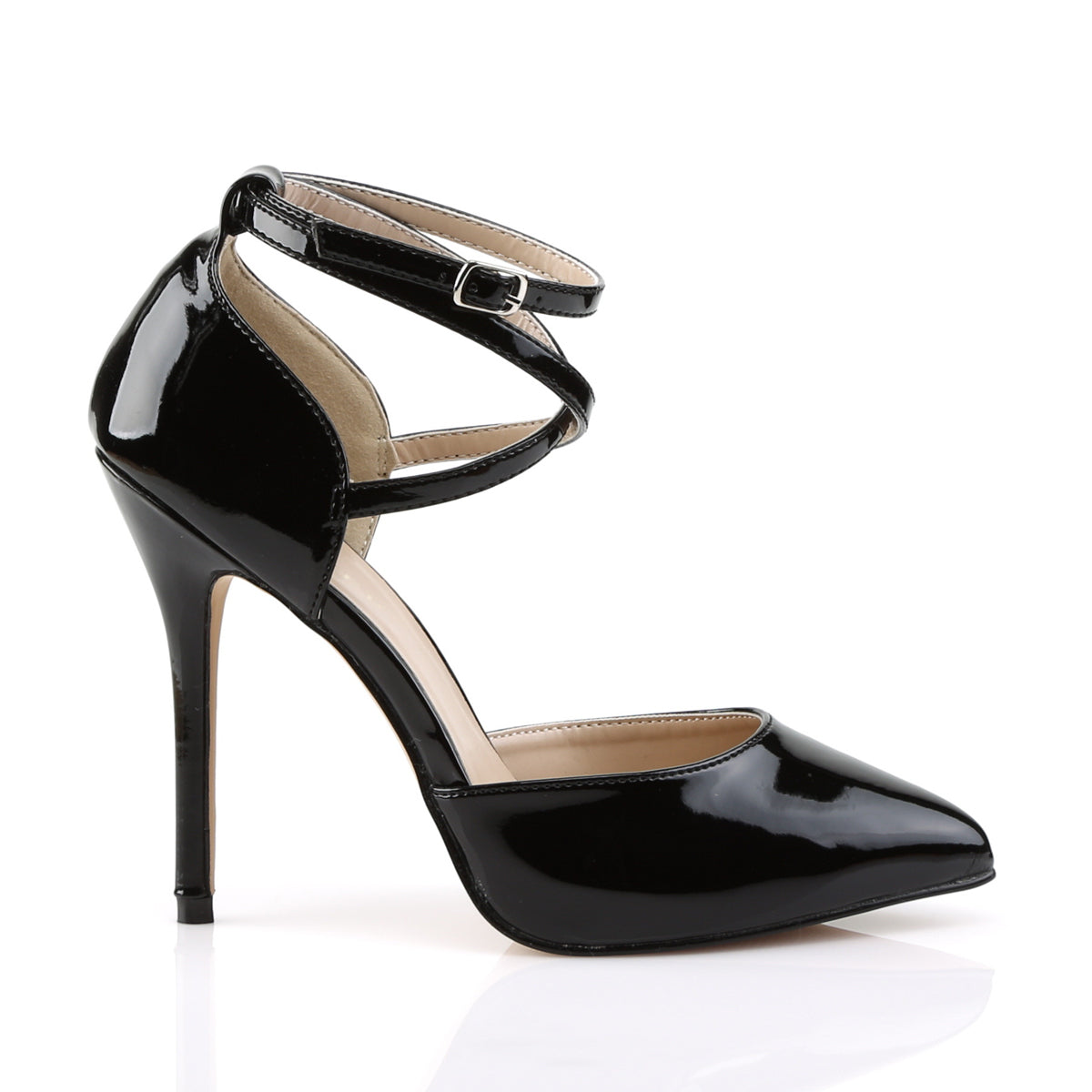 Pleaser Womens Pumps AMUSE-25 Blk Pat