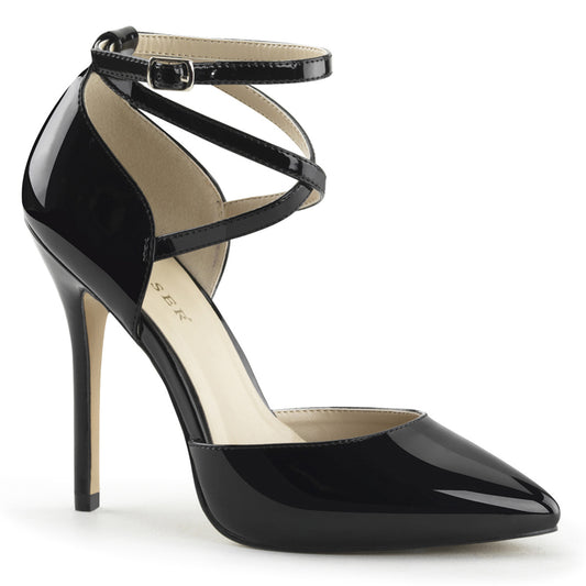 Pleaser Womens Pumps AMUSE-25 Blk Pat